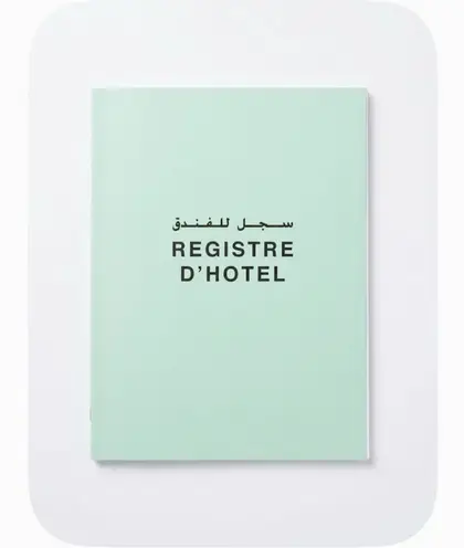 Registre d'hôtel 24x32 Piqure et Registre