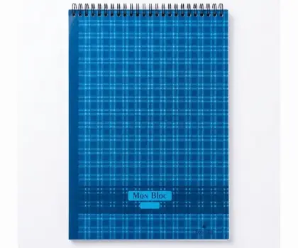 Bloc Sténo Couverture Polypro uni, 5x5 et rayé A5 et A4