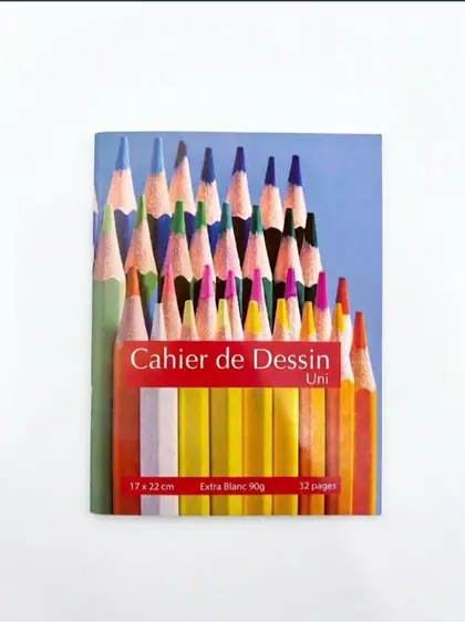 Cahier de Dessin uni 17x22 cm 32 pages