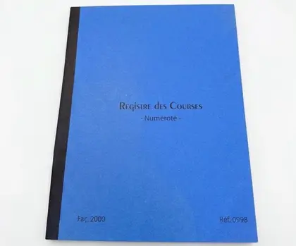 Registre d'Enregistrement des Courses