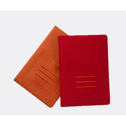 Bloc-notes en similicuir papier Ivoire A5