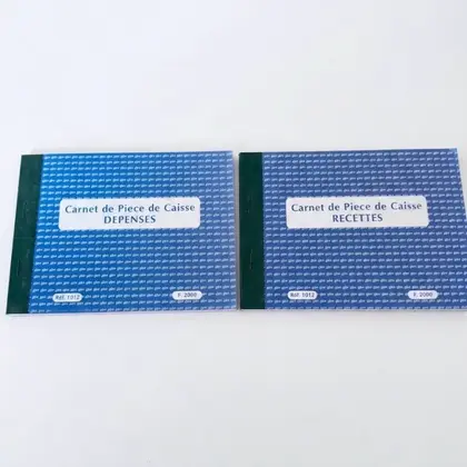 Carnet Recettes et Carnet Dépenses A5